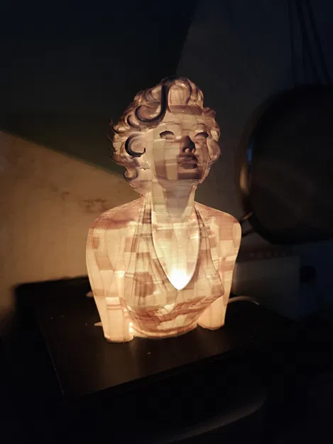 Đèn ngủ 3D in hình Marilyn Monroe sang trọng và nghệ thuật - Image 7