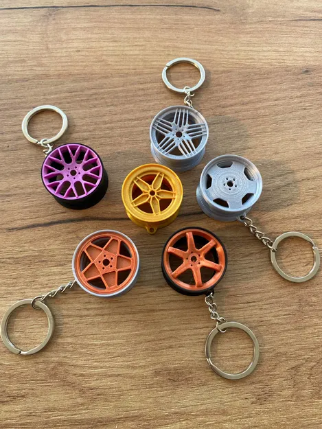 Móc khóa bánh xe mini - Image 1