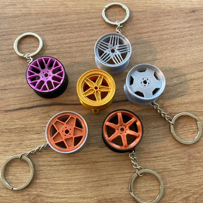 Móc khóa bánh xe mini