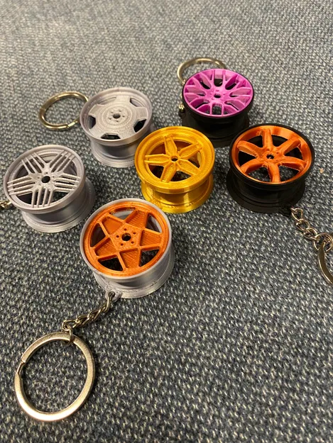 Móc khóa bánh xe mini - Image 2