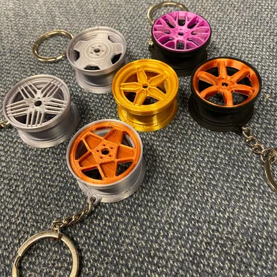 Móc khóa bánh xe mini