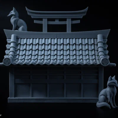 Hộp đựng hình Đền thờ Shinto (Box "Shinto Shrine")
