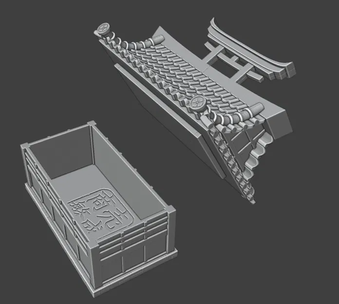 Hộp đựng hình Đền thờ Shinto (Box "Shinto Shrine") - Image 10