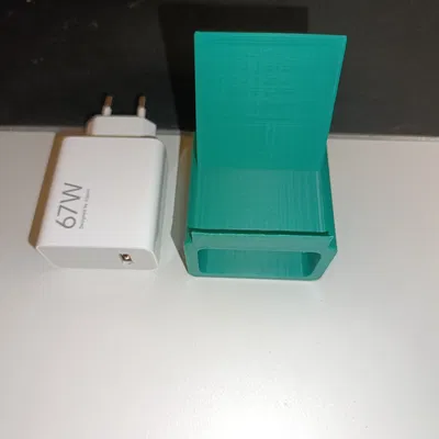 Giá đỡ củ sạc kiêm kệ điện thoại thông minh in 3D gọn gàng