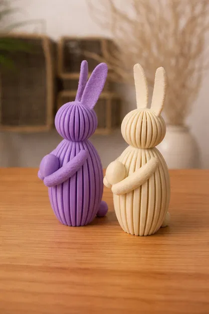 Chú thỏ và trứng Phục sinh phong cách tối giản - Image 1