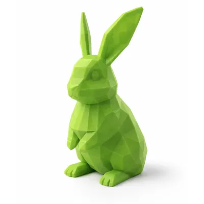 Mô hình Thỏ Low Poly – Đồ trang trí hình học tinh tế