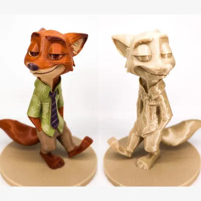 Mô hình 3D Nick Wilde từ phim hoạt hình Zootopia