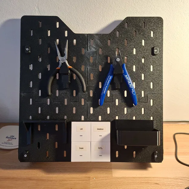 Ngàm gắn công tắc thông minh HOBEIAN lên bảng treo Skadis - Image 2