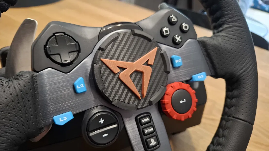 Nắp chụp trung tâm vô lăng Logitech G29 / G920 với logo Cupra - Image 1