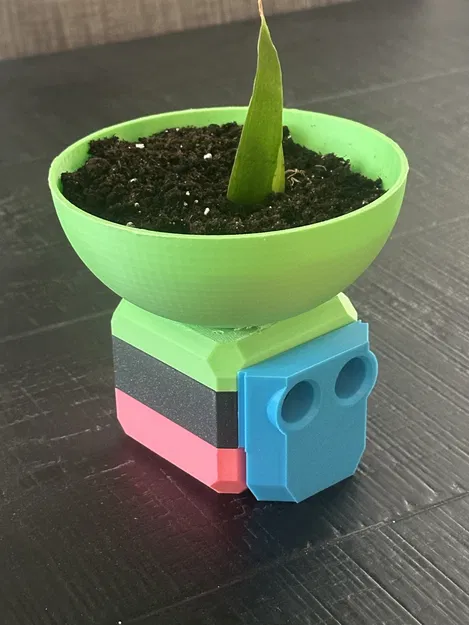 Chậu Cây Nhỏ Trang Trí Cho Robot Otto - Phụ Kiện In 3D Độc Đáo - Image 1
