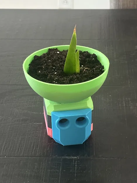 Chậu Cây Nhỏ Trang Trí Cho Robot Otto - Phụ Kiện In 3D Độc Đáo - Image 2