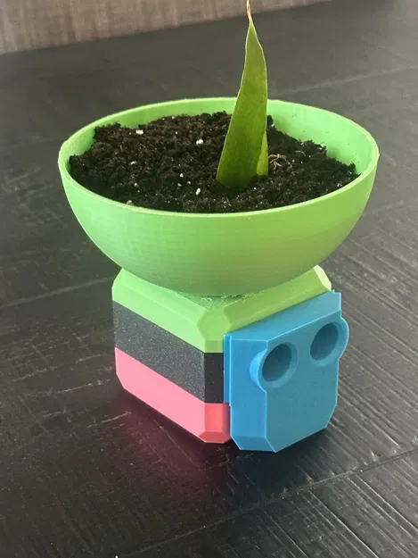 Chậu Cây Nhỏ Trang Trí Cho Robot Otto - Phụ Kiện In 3D Độc Đáo - Image 3