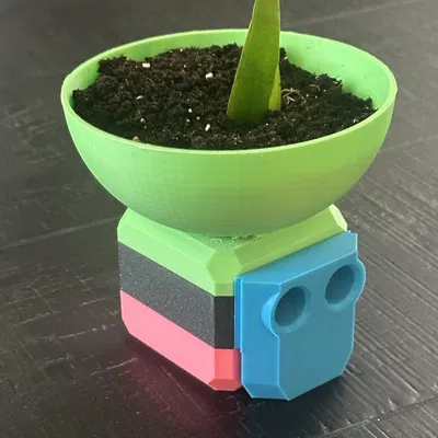 Chậu Cây Nhỏ Trang Trí Cho Robot Otto - Phụ Kiện In 3D Độc Đáo