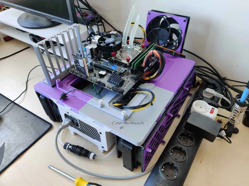 CMD-Testbench (v1.1) - Khung Testbench PC nhỏ gọn hỗ trợ tản nhiệt nước 360mm - Image 1