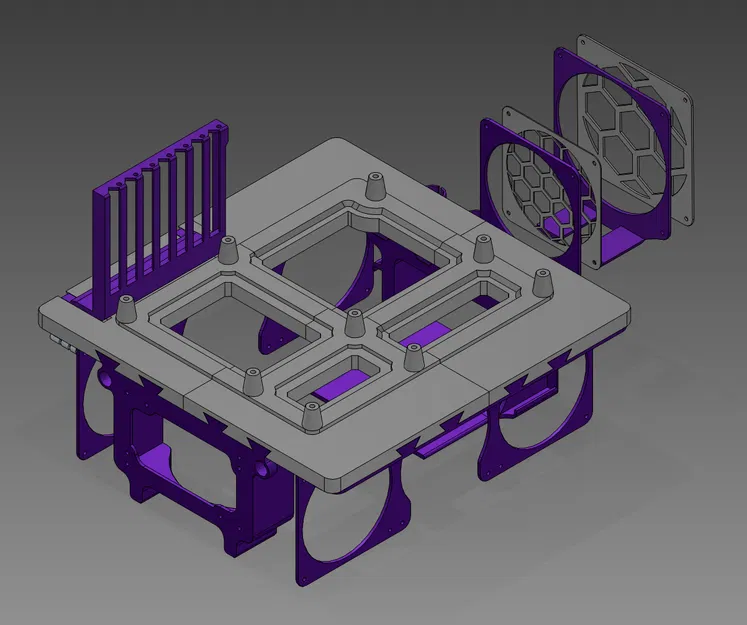CMD-Testbench (v1.1) - Khung Testbench PC nhỏ gọn hỗ trợ tản nhiệt nước 360mm - Image 4