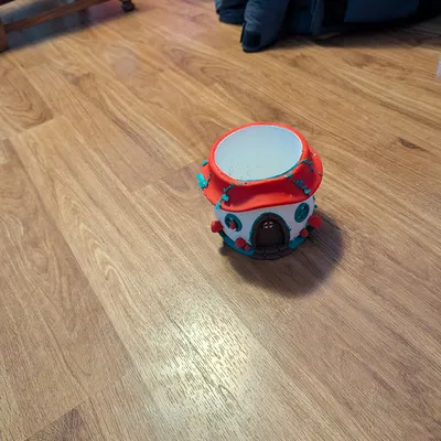 Chậu cây trang trí hình ngôi nhà nấm độc đáo in 3D