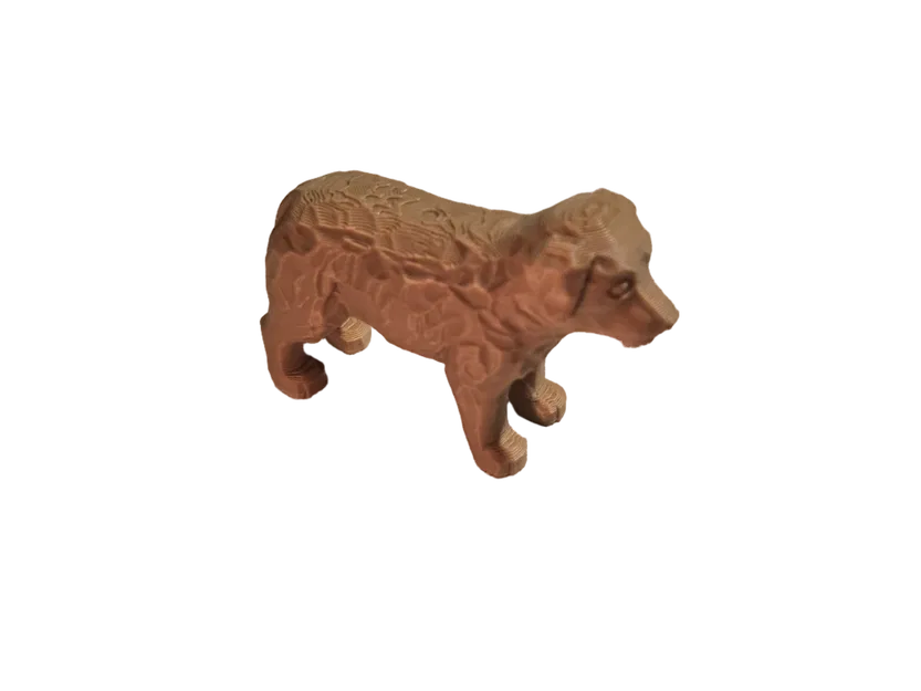 Chú Chó - Phong Cách Chạm Khắc Gỗ - Image 2