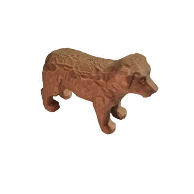 Chú Chó - Phong Cách Chạm Khắc Gỗ