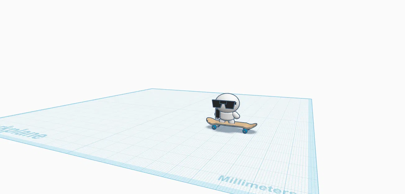 Mô hình Cool Dude trượt ván phong cách cho dân chơi 3D - Image 1