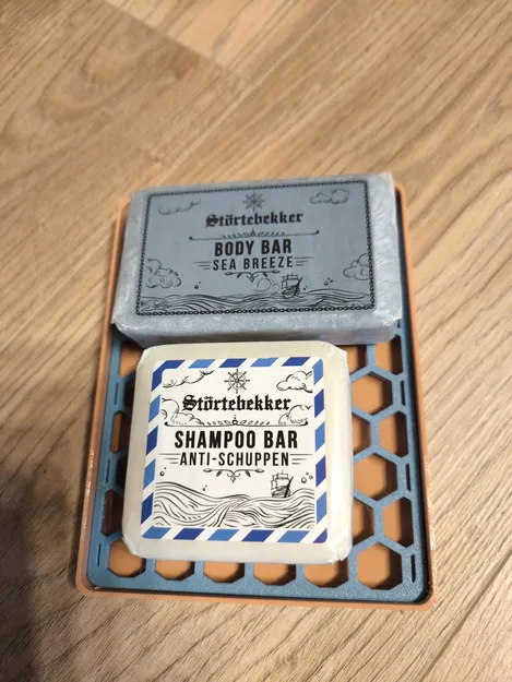 Khay đựng xà phòng và dầu gội dạng bánh thông minh (Seifenschale) - Image 2