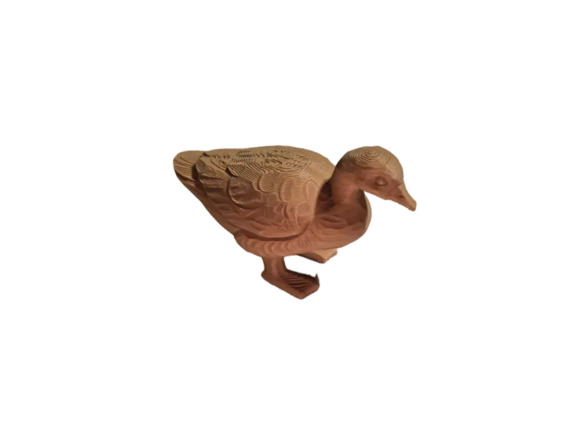 Mô hình chú vịt gỗ 3D (Wood Duck) trang trí xinh xắn cho bàn làm việc - Image 2
