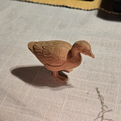Mô hình chú vịt gỗ 3D (Wood Duck) trang trí xinh xắn cho bàn làm việc
