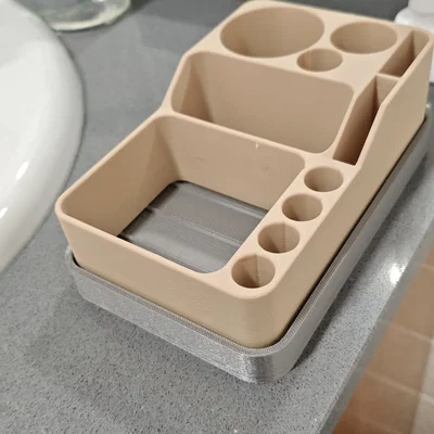 Bộ khay đựng đồ vệ sinh cá nhân và dụng cụ cạo râu