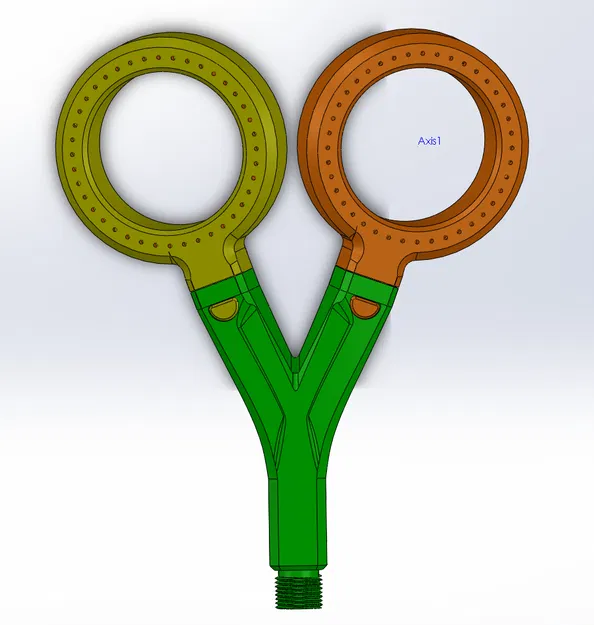 Đầu vòi sen đôi Fancy Showerhead - Mô hình 3D độc đáo cho phòng tắm - Image 3