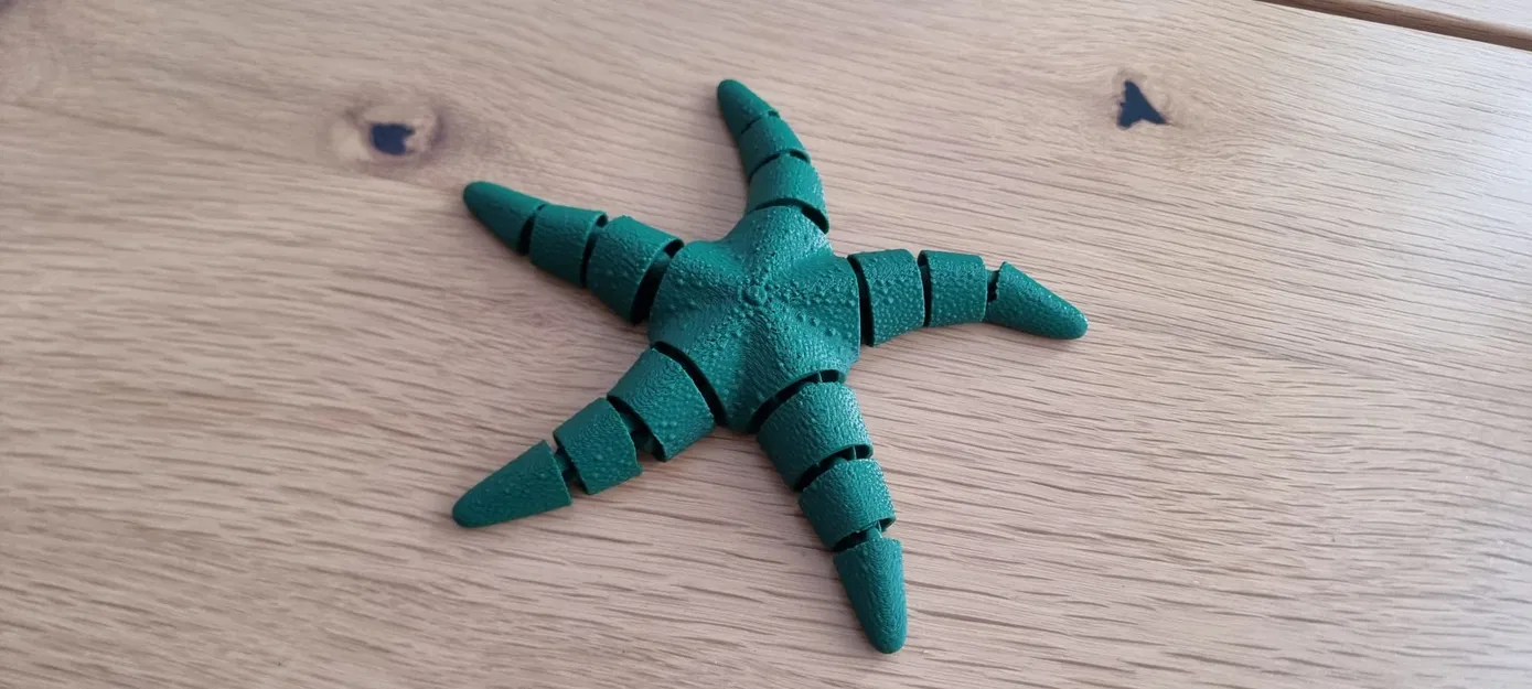 Mô hình sao biển khớp nối linh hoạt in 3D (Articulated Flexi Seastar) - Image 2