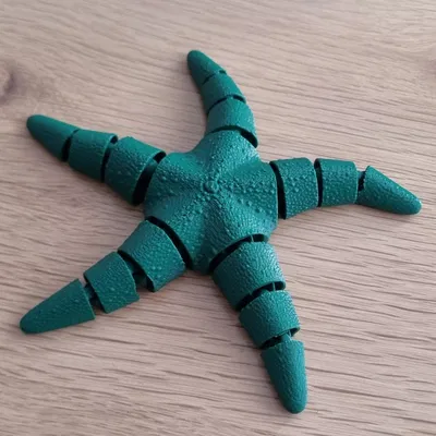Mô hình sao biển khớp nối linh hoạt in 3D (Articulated Flexi Seastar)