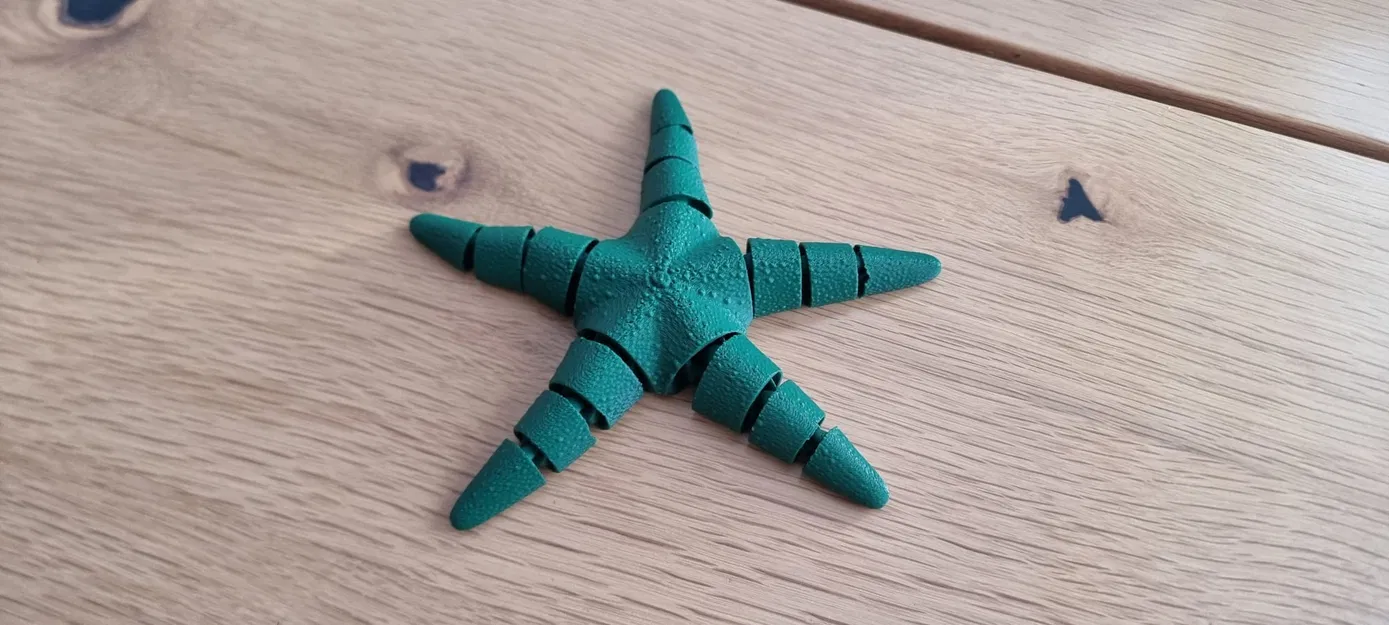 Mô hình sao biển khớp nối linh hoạt in 3D (Articulated Flexi Seastar) - Image 3