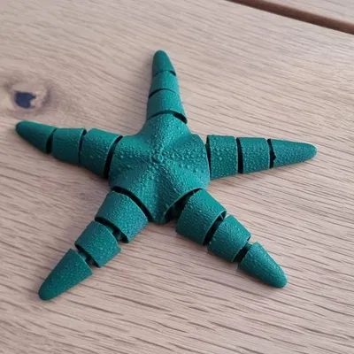 Mô hình sao biển khớp nối linh hoạt in 3D (Articulated Flexi Seastar)