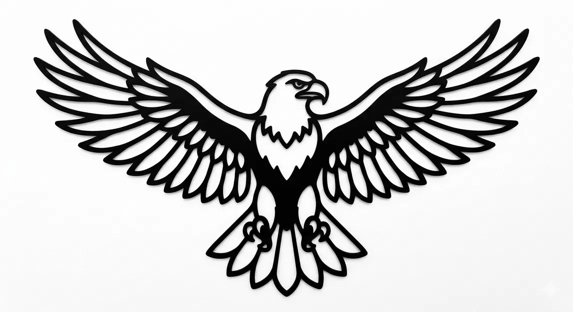 Mô hình trang trí tường hình đại bàng (Eagle wall decoration) 3D - Image 1