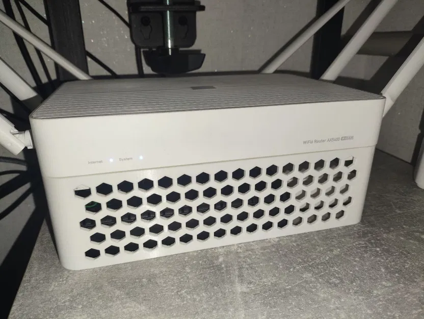 Chân đế 3D cho Router Xiaomi AX5400 giúp giấu gọn pin và UPS - Image 1