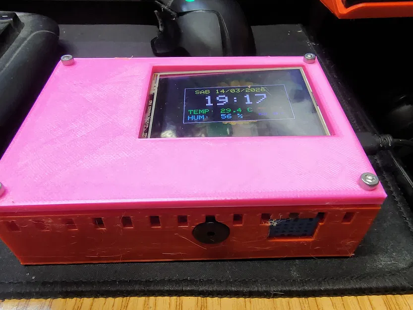 Vỏ hộp Parametric cho đồng hồ thông minh (Arduino Mega + TFT + RTC + DHT11) - Image 6