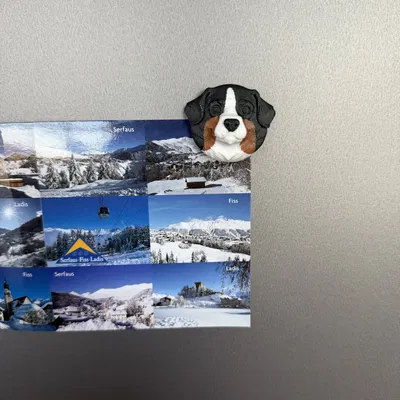 Nam châm tủ lạnh hình đầu chó Bernese Mountain Dog