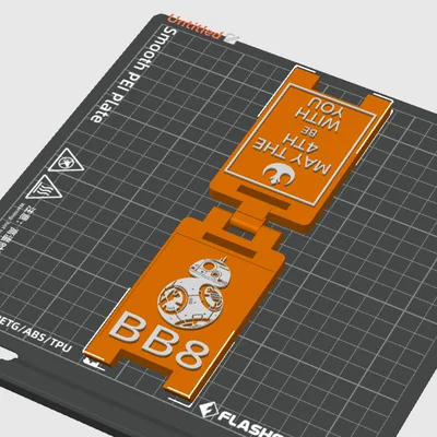 Mô hình 3D kỷ niệm Star Wars BB8 cực chất cho fan