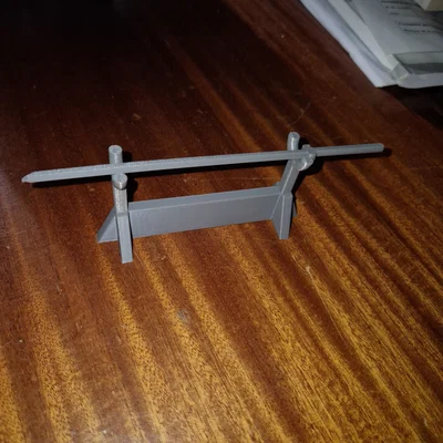 Mô hình kiếm Katana mini và kệ trưng bày - File in 3D độc đáo