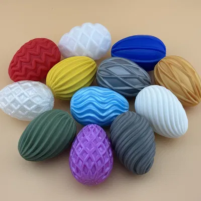 Bộ Trứng Phục Sinh Hình Học - Họa Tiết Xoắn Ốc, Sóng Lượn, Lattice Hiện Đại