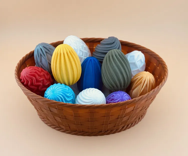 Bộ Trứng Phục Sinh Hình Học - Họa Tiết Xoắn Ốc, Sóng Lượn, Lattice Hiện Đại - Image 3