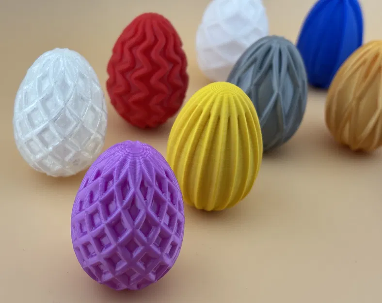 Bộ Trứng Phục Sinh Hình Học - Họa Tiết Xoắn Ốc, Sóng Lượn, Lattice Hiện Đại - Image 4