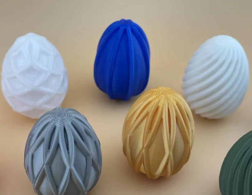 Bộ Trứng Phục Sinh Hình Học - Họa Tiết Xoắn Ốc, Sóng Lượn, Lattice Hiện Đại - Image 5