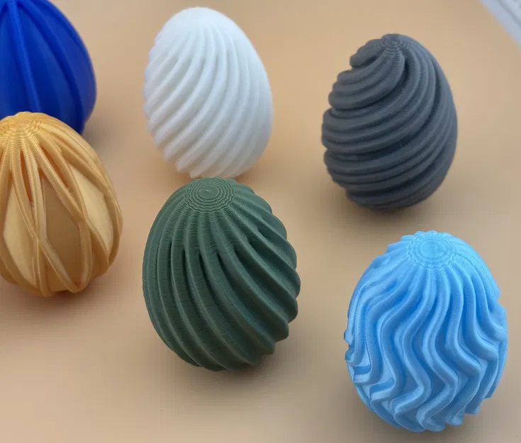 Bộ Trứng Phục Sinh Hình Học - Họa Tiết Xoắn Ốc, Sóng Lượn, Lattice Hiện Đại - Image 7