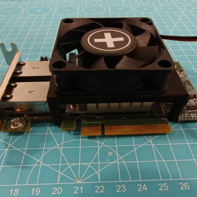 Ngàm kẹp quạt 60mm cho card Inspur X540-T2