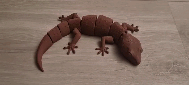 Mô hình tắc kè Gecko in liền khối (print-in-place) linh hoạt - Thumbnail 1