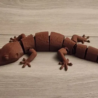 Mô hình tắc kè Gecko in liền khối (print-in-place) linh hoạt