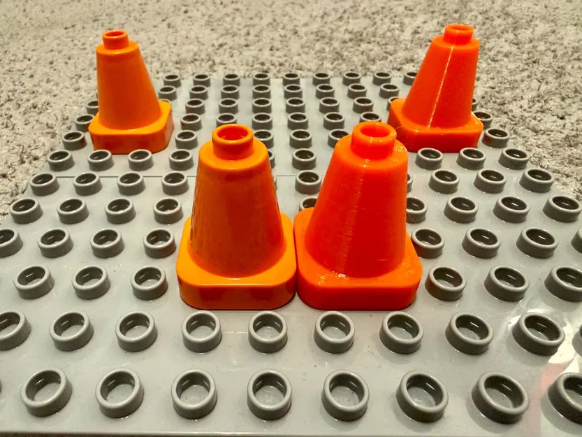 Cọc tiêu giao thông (tương thích Lego Duplo) - không cần support - Image 2