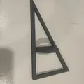 Thước kẻ tam giác hỗ trợ vẽ hình học in 3D tiện dụng - Thumbnail 1