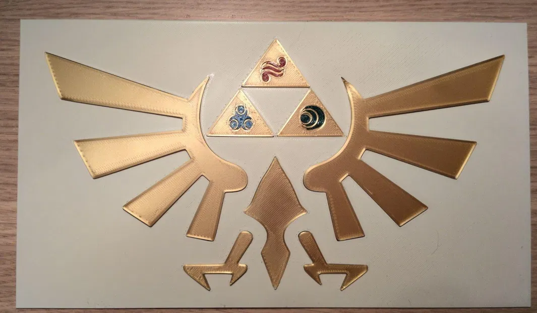 Biểu tượng Hoàng gia Hyrule kèm các huy hiệu Nữ thần - Image 1