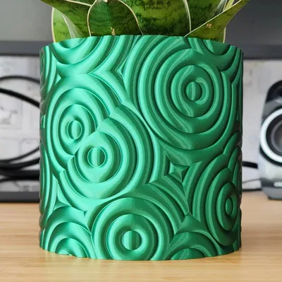 Chậu cây và đồ trang trí hình đá Malachite - Thiết kế chuẩn Vase mode